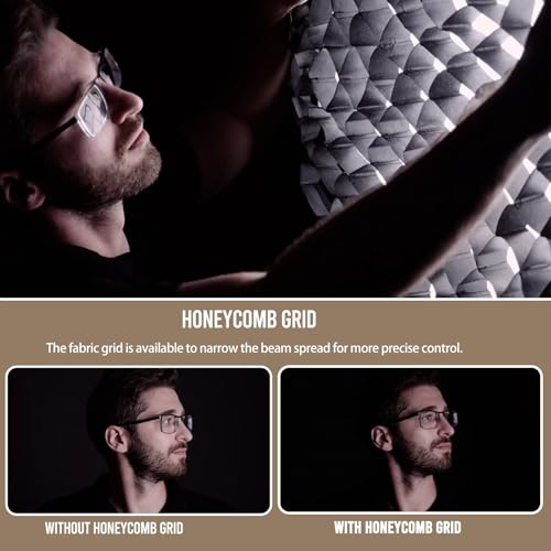 AMBITFUL 11.8"/30cm Mini Softbox Quick Release & Fold Soft Box Bowens Mount with Speedlight Bracket,Compatible with COB LED Video Light with Diffusers/Honeycomb Grid/Bag (PS 30 SE)