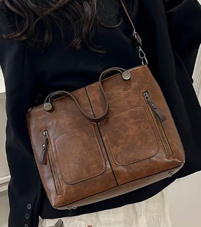 Large Women's Bag Large Capacity Shoulder Bags Faux Leather Shoulder Bags Ladies For Work Travel Daily4