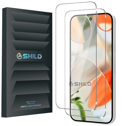 Image of SHILD 2-Pack Tempered Glass Screen Protector for Google Pixel 9 Pro XL - HD Perfect Fit, 9H Hardness, Fingerprint Compatible, Anti-Scratch Screen Guard