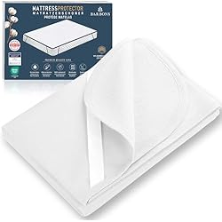 CubreColchónes Impermeables Ikea BARBONS Protector Colchon 90x190 - Cubrecolchón Protector Impermeable, Lavable y Transpirable, para la incontinencia (90x190 cm) Blanco