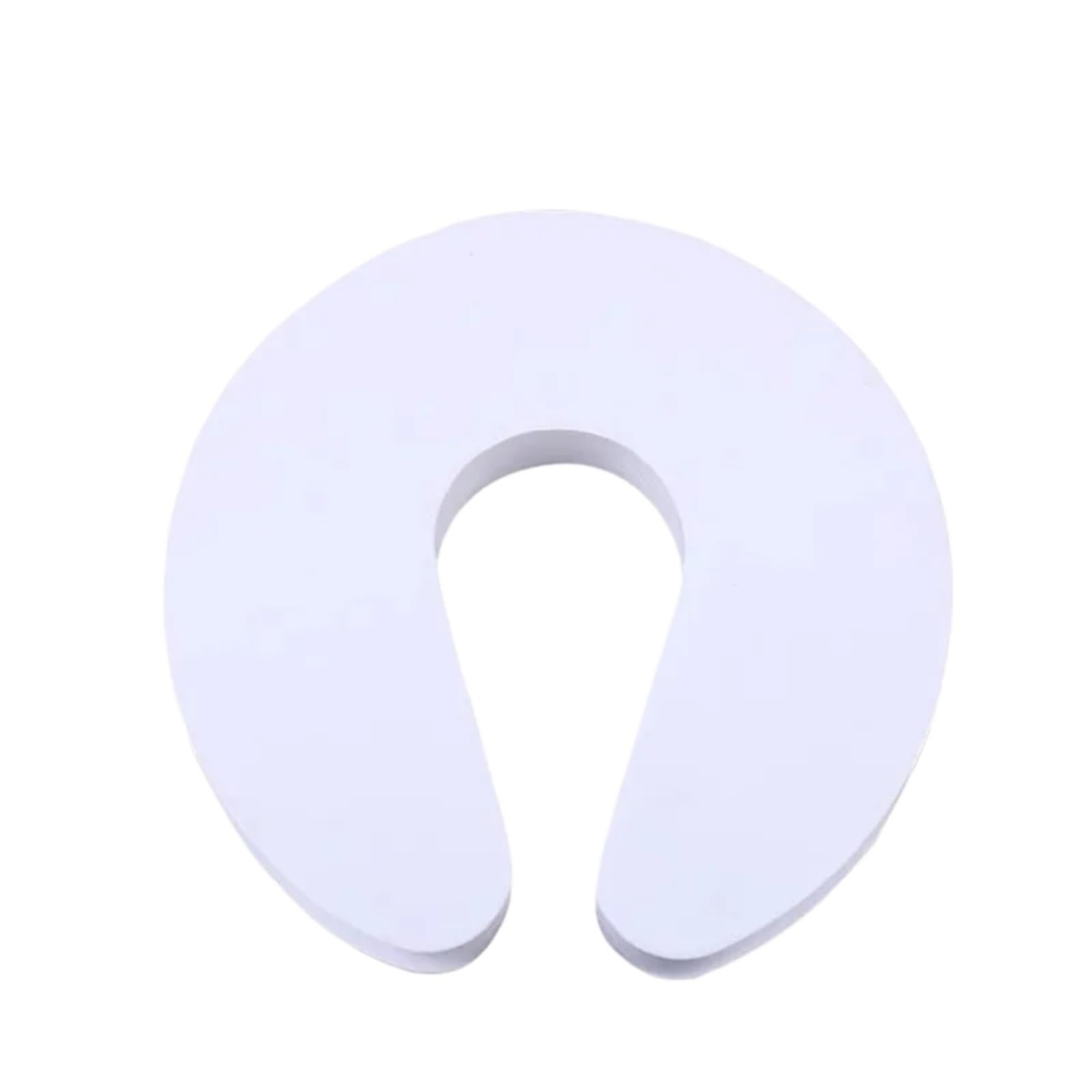 80pcs Door Stoppers EVA Protection C Shape Anti Pinch Stopper Safety Protect Stop Soft Foam Clip(White)
