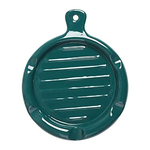 FCSHFC Kitchen Ceramic Spoon Rest Griddle Cooking Spoon Holder With Lid Holder Stove Top Spoon Holder (Color : Green) Cover
