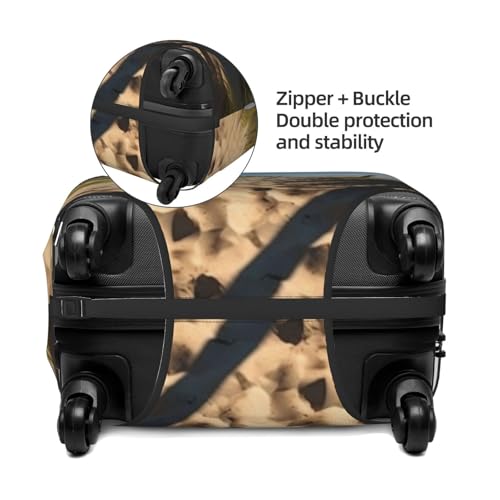 Beach Themed Luggage Cover for Suitcase Tsa Approved, Washable Suitcase Protector Fits 18-32 Inch Anti-scratch Suitcase Cover Carry on Luggage Sleeve Travel Baggage Cover4