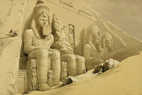 Tableau Abou Simbel David Roberts pour habiller un grand mur vide