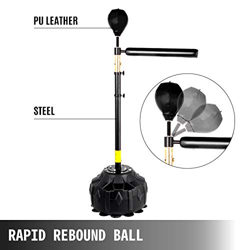 image for Happybuy Boxing Speed Trainer, Punching Bag Spinning Bar, Training Box