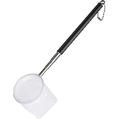 Pawfly Aquarium Net - 2 Inch Shrimp & Baby Fish Net with Extendable Stainless Steel Handle for Tiny Tanks and Ponds