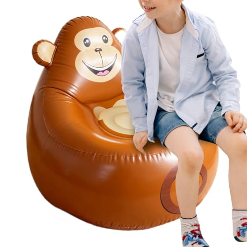 usefulbeauty Sillón Hinchable para Niños,Silla de Camping con Forma de Animal,Sofá Inflable para Interior Y Exterior | para Niños en Acampada, al Aire Libre, en la Playa, para Viajes, en Interiores,