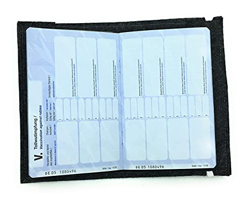 Heimtierausweis Hülle -Impfpass hülle Herzpfote Blau/Blau