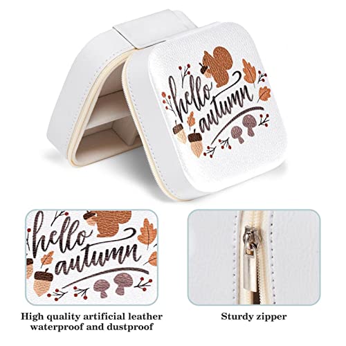 Étui à bijoux de haute qualité en cuir PU Hello Autumn Squirrel 01