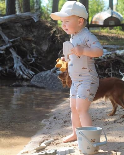 Image of Girls and Boys Long Sleeve Rash Guard Shirt Neutral Swim Shirts