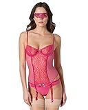  Triumph Damen Heart and Flower Spot Mask , Einfarbig, Gr. One size (75), Rot (GUAVA (OB))