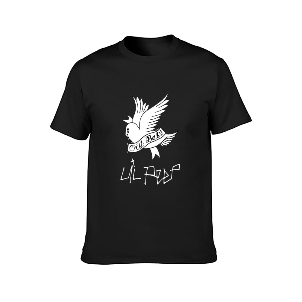 Men's Summer T-Shirt Rapper R.I.P Lil Peep Women Summer Male Punk Rock Hip Hop Soft and Light