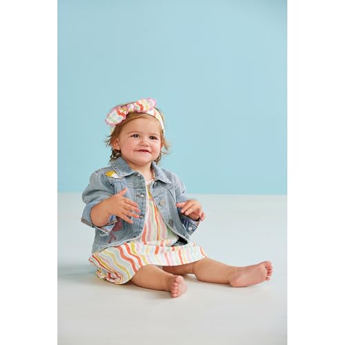 Mud Pie Girls Children's Glitter Patch Denim Jacket3