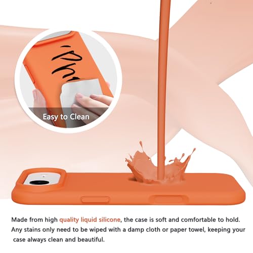 Image of iPhone air Case Silicone,Soft Microfiber Lining(Sugar Orange)