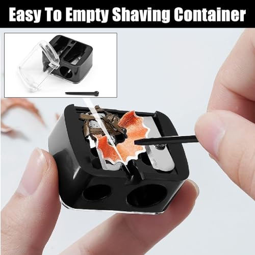 3-Pack Dual Hole Makeup Pencil Sharpener - Professional Cosmetic Tool for Eyebrow Pencils, Eyeliner & Lip Liners, Precision Blades with Travel-Friendly Design - Image 5