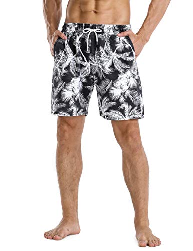 Nonwe Men's Swim Trunks Beachwear Outdoor Quick Dry Retro Soft Washed Drawstring Board Short3