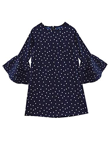 Image of A.T.U.N. (ALL THINGS UBER NICE) Girls Cotton A-Line Knee Length Long Sleeve Casual Dress