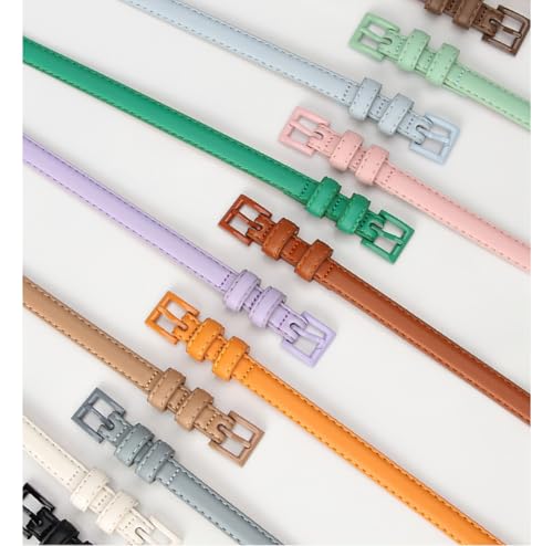 Women's Leather Belts for Jeans Dresses Fashion Gold Buckle Ladies Belt for Students2