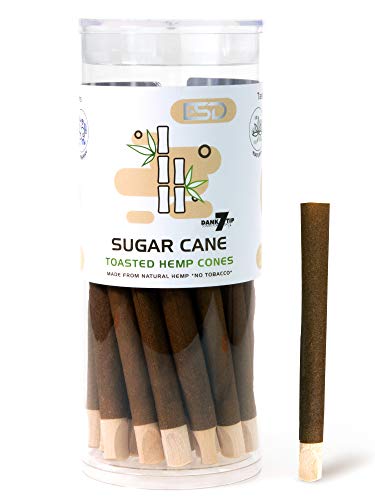 Cyclones Sugarcane Flavored Pre Rolled Hemp Wraps | 25 Pack | Natural Organic Prerolled Wraps with Packing Sticks Included for Efficiency