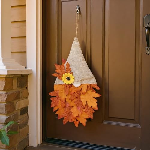 Herbst Gartenzwerge - Herbst Deko Für Zuhause - Wohnaccessoires Herbstdekoration Als Türschild - Innenbereich Fensterbank Wohnzimmer Kamin Bauernhaus Eingangstür Wanddekoration – Bild 5