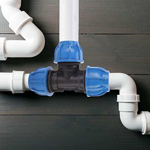 32 mm T-Stück Zubehör Rohre Anschlussstücke Sanitär Rohre für PE-Kunststoff-Wasserrohrverschraubungen für Rohrverbindungs-Installationszubehör - Image 3