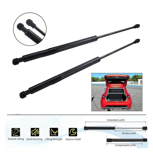 Vérin de coffre pour Clio 3 Hatchback | Paire de supports de hayon fluides 2005-2013 - 6