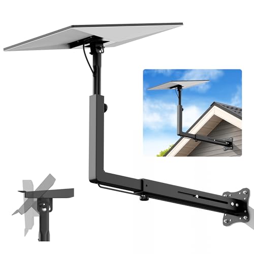 Futrue-Wolker Verlängerte Starlink Halterung für Gen 3/Standard 4X/4  55-80CM Verstellbare Starlink Standard Gen 3 Halterung Lang Wandhalterung mit Rohradapter für V4 Antenne
