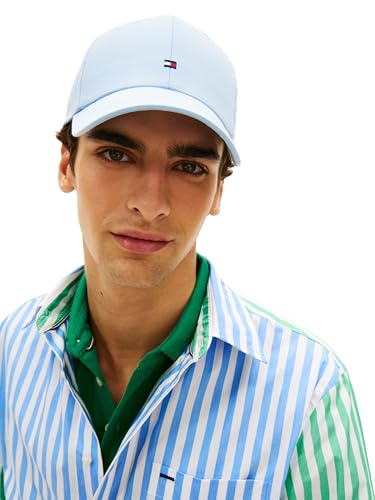 Image of Tommy Hilfiger Men's Cotton Flag Logo Adjustable Baseball Cap