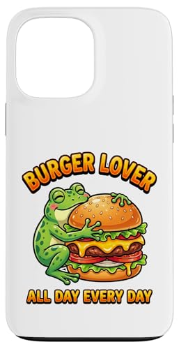 �n���o�[�K�[���D�Ƃ̂��߂̖ʔ����`�[�Y�o�[�K�[�O���t�B�b�N �X�}�z�P�[�X iPhone 13 Pro Max �p