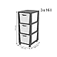 Jive Rollcontainer mit 3 Schubladen, Kunststoff (PP) BPA-frei, weiss, 3 x 16l (37.9 x 30.4 x 32.9 cm)