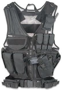 MetalTac Tactical Vest for Airsoft Paintball Outdoor Milsim Training Adjustable Comfort, Black