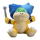  uiuoutoy Super Mario Bros Koopa Bowser Peluche Peluche Regalo Bambole Morbido (Ludwig von Koopa)
