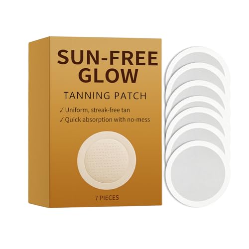Purevlab Sun Free Glow Patches 2026 Advanced Tanning Patches for Women and Men Suitable for All Skin TypesNatural Looking Glow Bronzing (1 boxes)