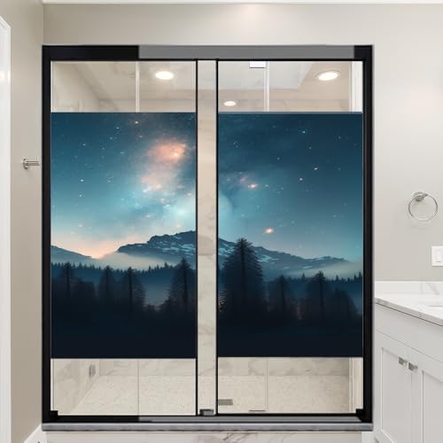 Vinilo Decorativo Stained Glass Rustic Forest 2 piezas miniatura 6
