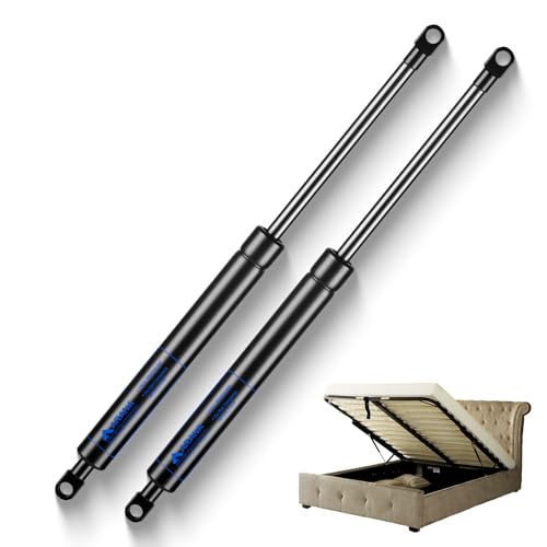 ARANA 2x Muelle de Amortiguadores de gas resorte universales 600 mm, 500 N presión, para cama otomana, cubierta de barco, canape, cama abatible, caja de almacenamiento, ventana y bricolaje