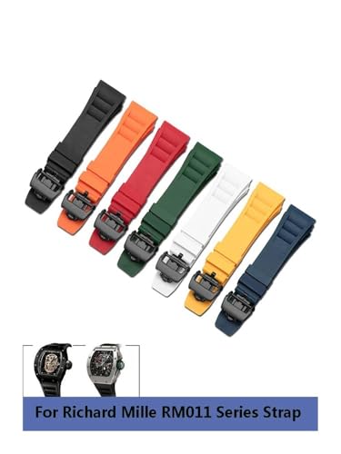 Bracelet de montre caoutchouc homme 25mm adapté pour Richard Mille RM011 - 3
