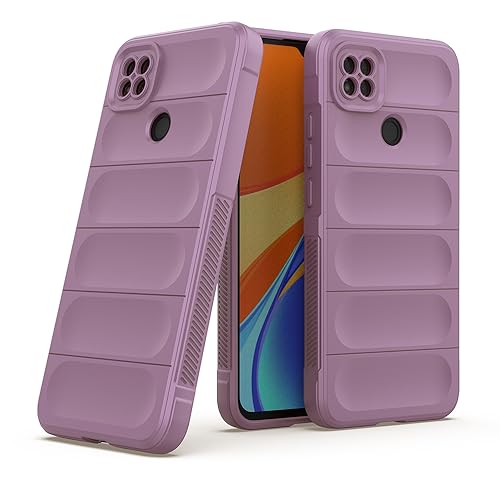 Image of amazon basics Mobile Cover | Full Camera Protection | Liquid Silicon Case | Flexible Bumper Case for Mi Redmi 9 4G / 9C 4G / 9 Activ 4G / Poco C31 4G / C3 4G (Purple)