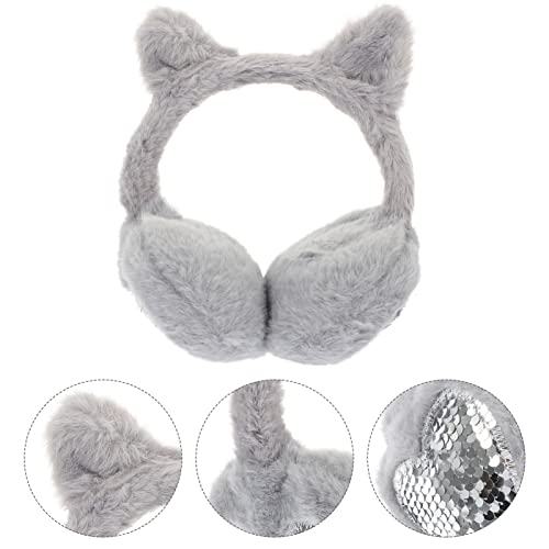 Plush Ear Warmer for Boy Girl Adorable Furry Ear for Comfortable Easy to Wear for Skiing Riding Outdoor Activities Great3