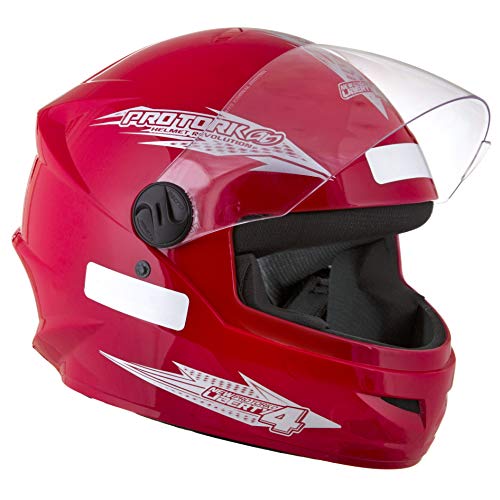 Pro Tork Capacete New Liberty Four 58 Vermelho