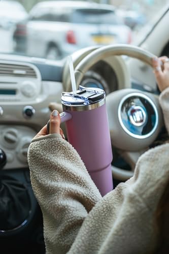 SoleCup. 30oz Travel Mug with Handle, Lid and Two Straws, Drinks Stay Hot for 8 Hours and Cold for 24 Hours - Image 3