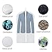 Univivi Hanging Garment Bags10Pack Clear Dress Bags Clothes Bag Covers for Coat Gown Suit