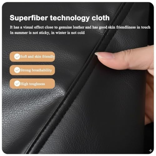 Image of 4XL Premium Leatherette Bean Bag with Rectangular Footrest & 16x16 Inch Cushion | High Density Beans Filled | Side Pocket & Easy to Carry Handle | 6 Months Warranty Color- (Black, 4XL)