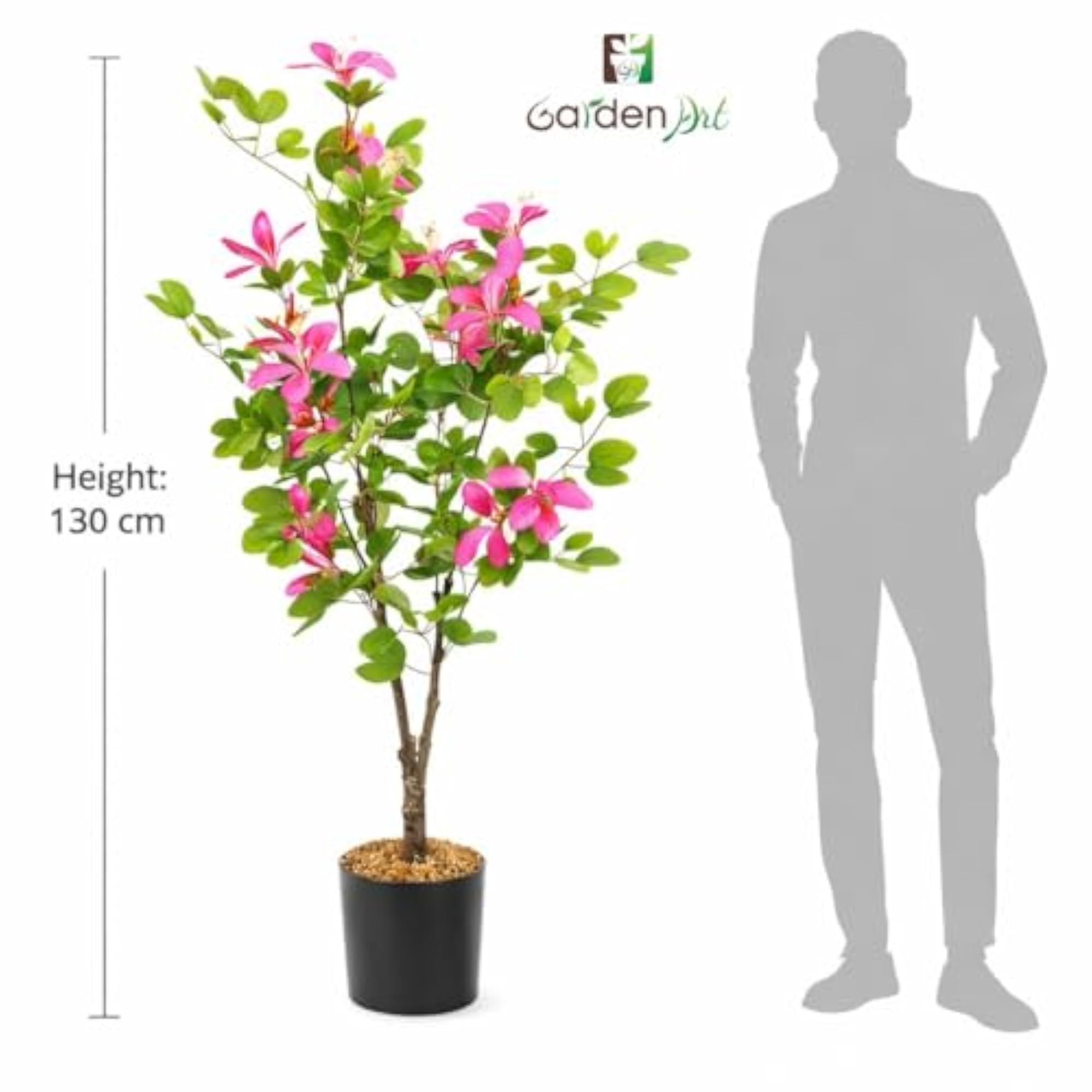 Artificial Bauhinia Flower Plant with Pot