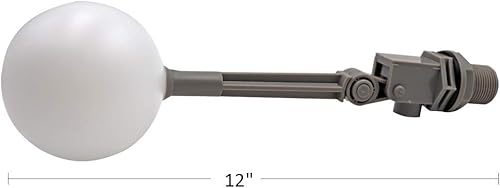 Miniatura 5 de Válvula de flotador de 3/4 para tanque de agua Válvula de flotador de agua de plástico con brazo ajustable llenado automático para piscina, bebedero