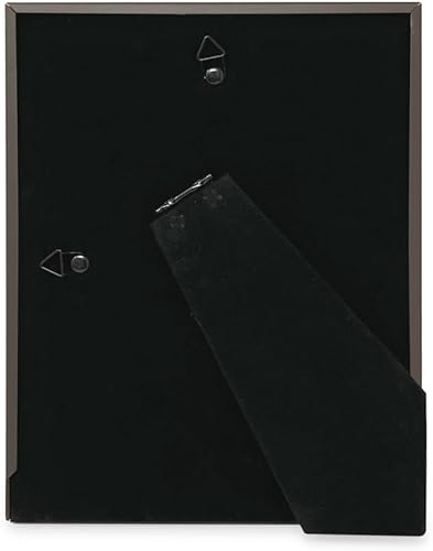 Vista 32 de Isaac Jacobs Marco de fotos de metal negro de 6 x 8 pulgadas (4 x 6 pulgadas), marco de fotos de metal clásico hecho para mesa y exhibición