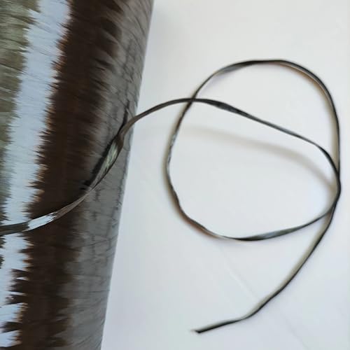 3K 6K 12K 24K Fibra de Carbono Remolque Continuo Fibra de Carbono Filamento Cinta de Hilo para Reparación y Calefacción DIY T700 (24K30M)