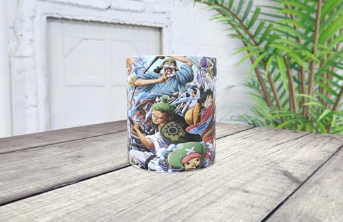 La Huella Taza personalizada de One Piece. Ideal para todo fan del anime. ¡Aventuras piratas en cada sorbo!