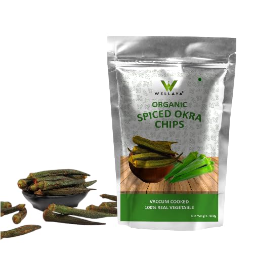 Wellaya Spicy Okra Chips | Crispy & Healthy Chips made with Real Vegetables | Vegan Friendly & Trans Free Chips | Vacuum Spicy Okra Chips (Pack of 300 Grams) (B0D6VNMXBL) Amazon Price History, Amazon Price Tracker