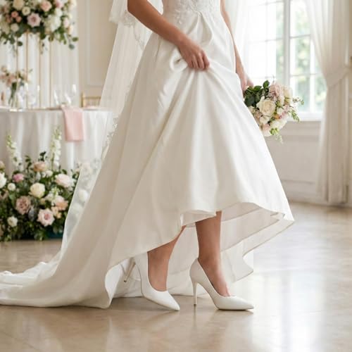 Image of Womens High Heels 4 Inch Closed Pointed Toe Pumps Stiletto Heels for Women Dress Sexy Wedding Pumps