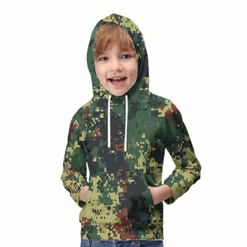 Pull à capuche camouflage manches longues fini les vêtements d'ado ternes - 5